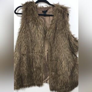 Faux fur vest